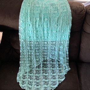 Blue skirt